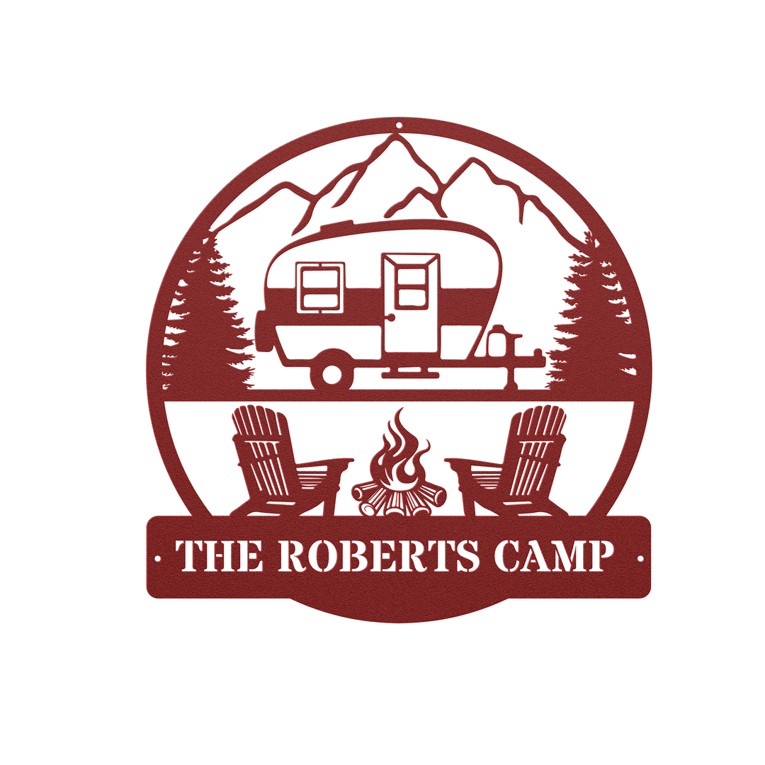 Custom RV Metal Sign - Personalized Camper Decor