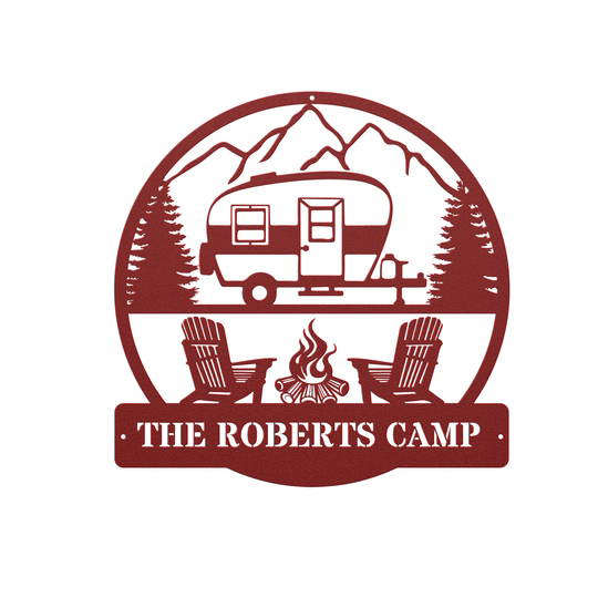Custom RV Metal Sign - Personalized Camper Decor
