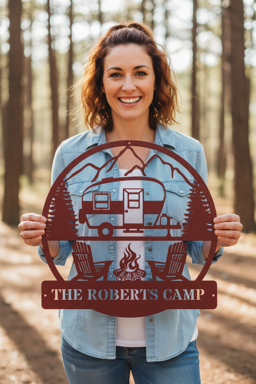Custom RV Metal Sign - Personalized Camper Decor