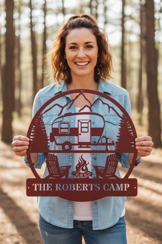 Custom RV Metal Sign - Personalized Camper Decor