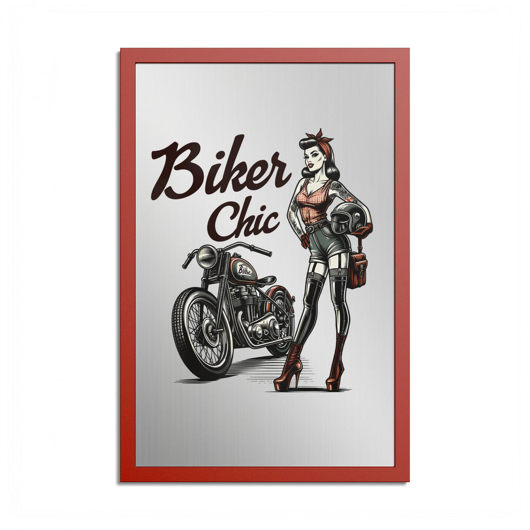 Biker Chic Vintage Motorcycle Art Print