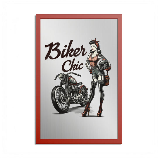 Biker Chic Vintage Motorcycle Art Print