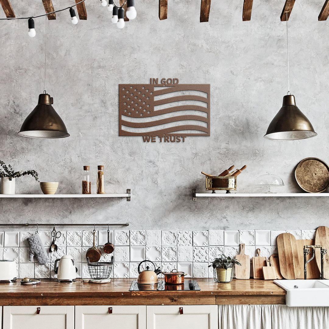 American Flag Metal Signs Wall Art AnywherePOD