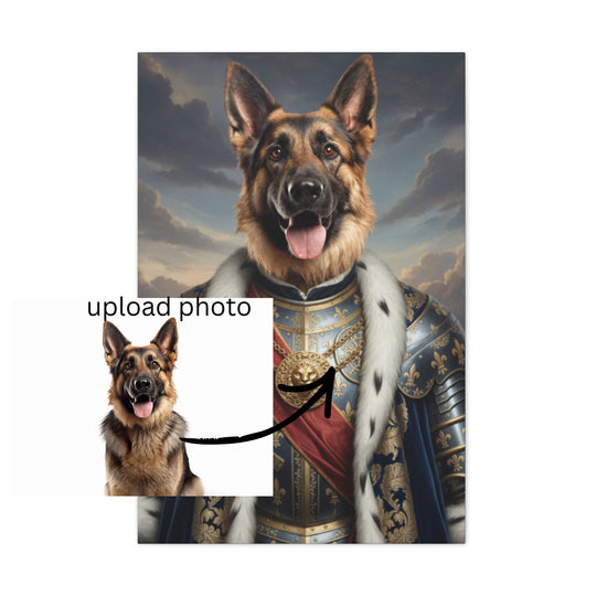 Regal Dog Canvas Art – Noble Pet Portrait
