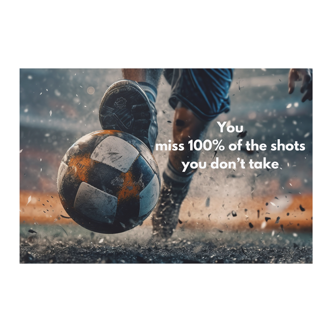 Poster: 36x24 motivational, soccer player Wall Art AnywherePOD