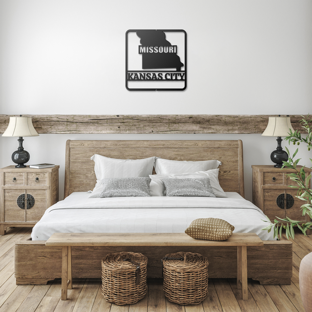 Custom Missouri Metal Sign - Farmhouse Metal Decor