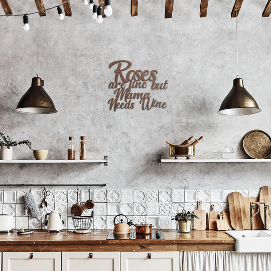 Elegant Metal Wall Art for Mama - Kitchen Decor