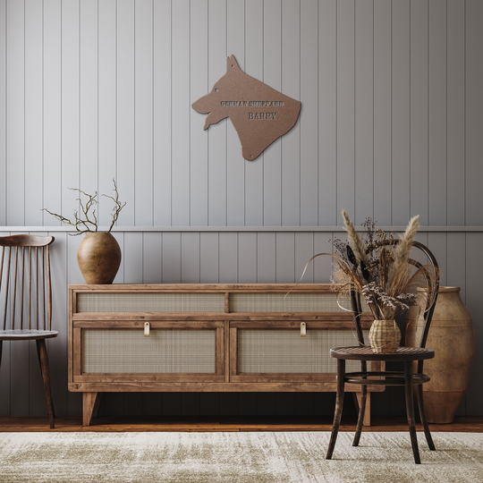 German Shepherd Metal Sign - Personalized Pet Wall Art