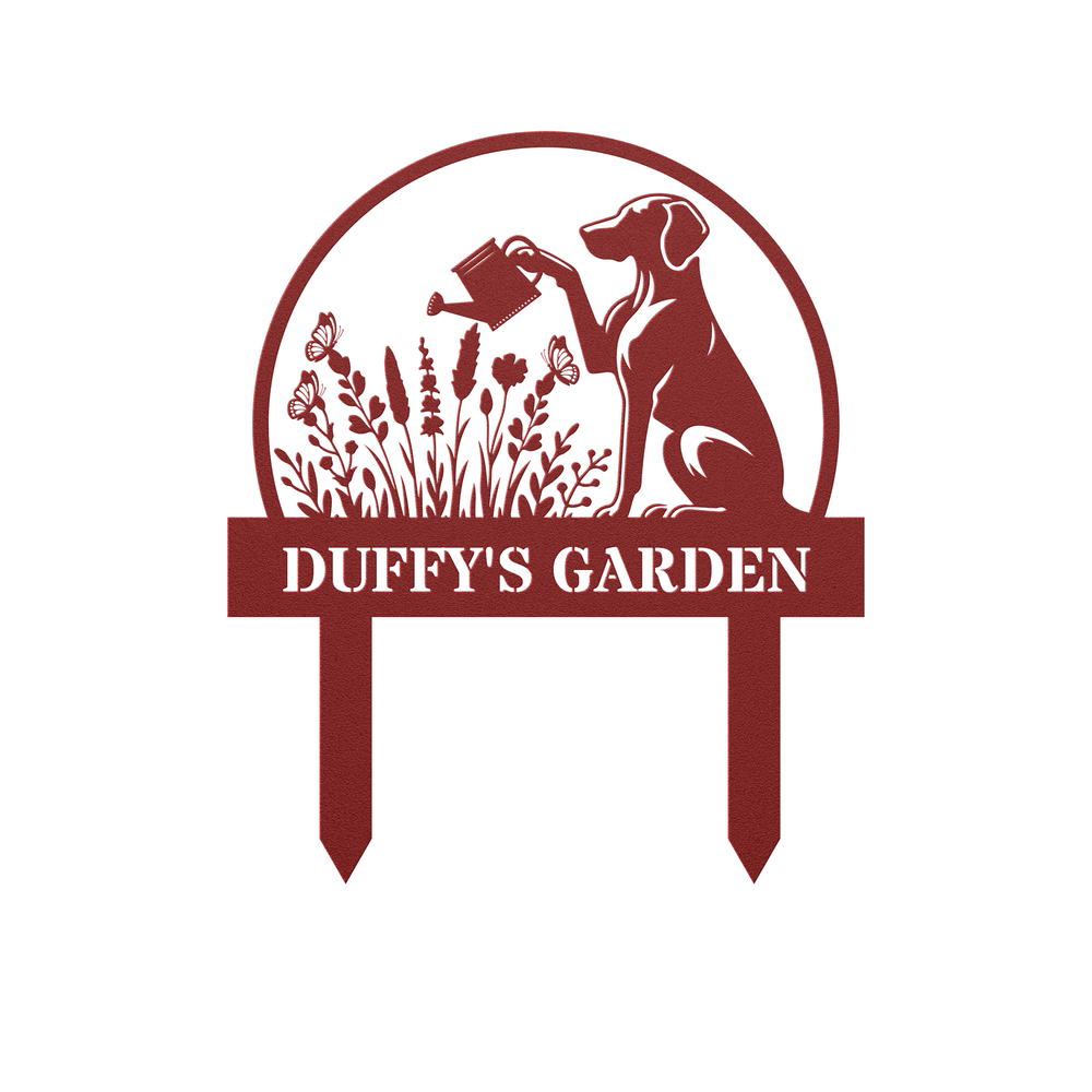 Custom Dog Garden Stake - Personalized Outdoor Decor