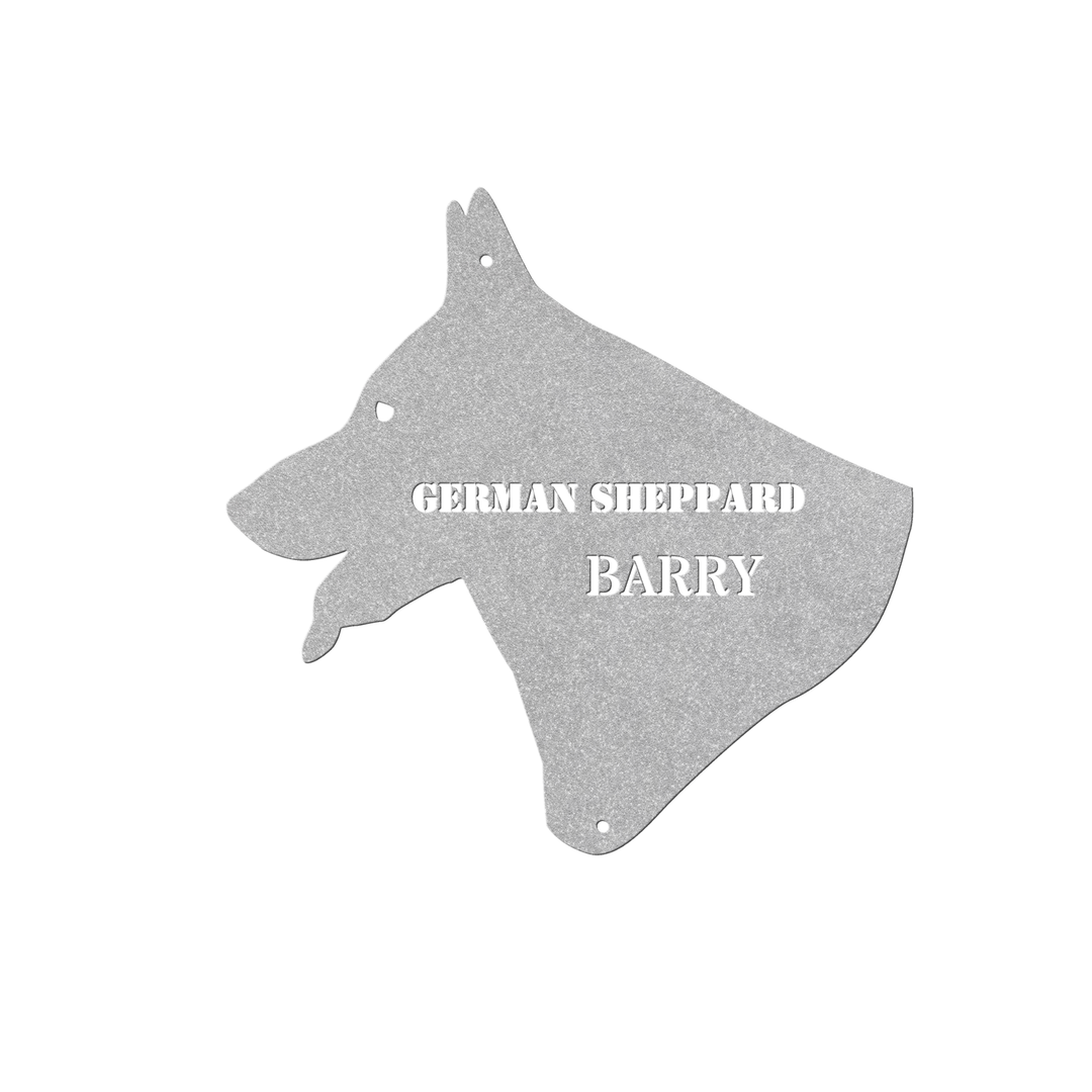 German Shepherd Metal Sign - Personalized Pet Wall Art