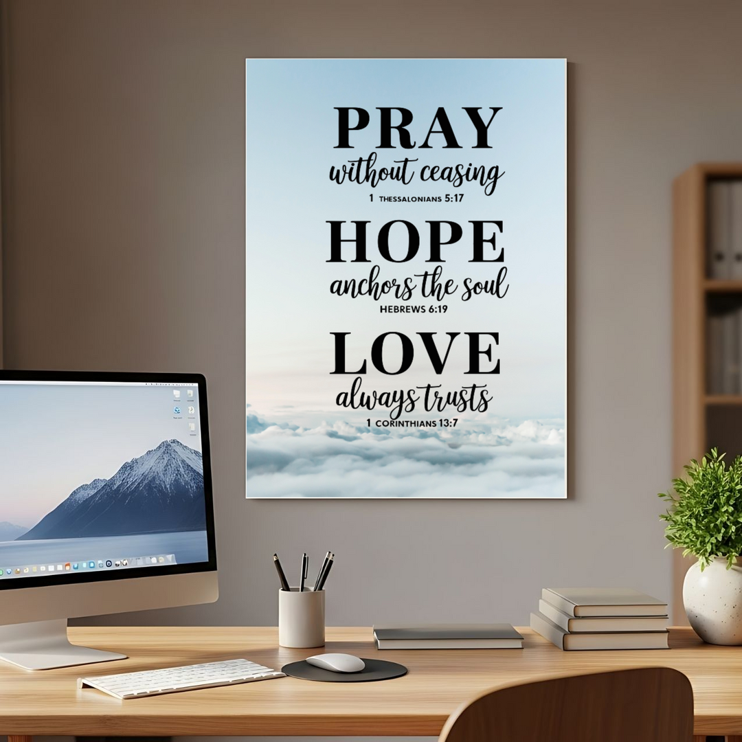 Christian Motivational Wall Art Canvas Print