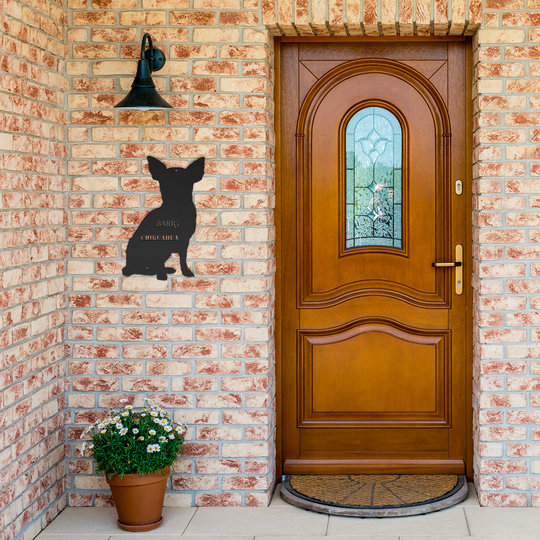 Chihuahua Metal Sign - Personalized Dog Wall Art