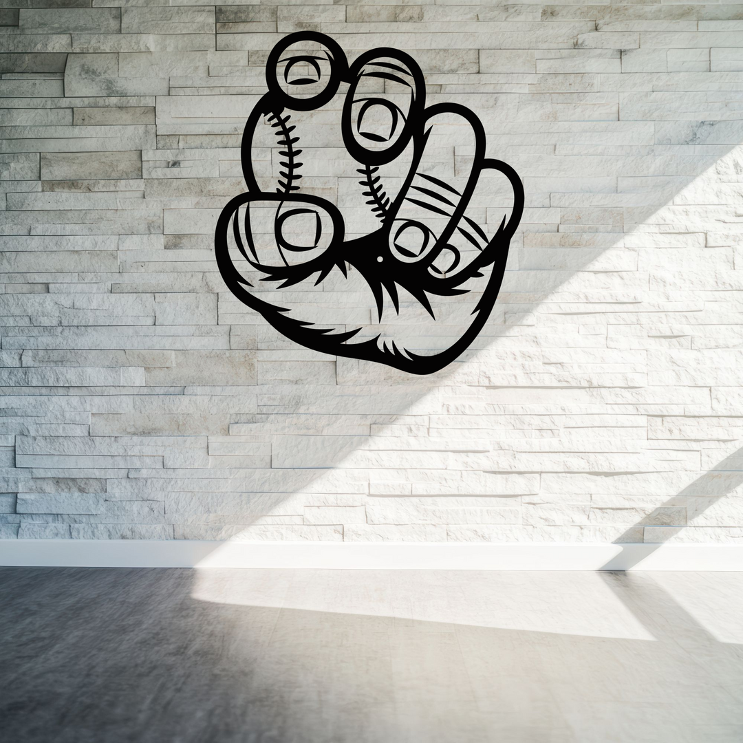 Baseball Wall Art - Metal Sign Decor for Sports Enthusiasts