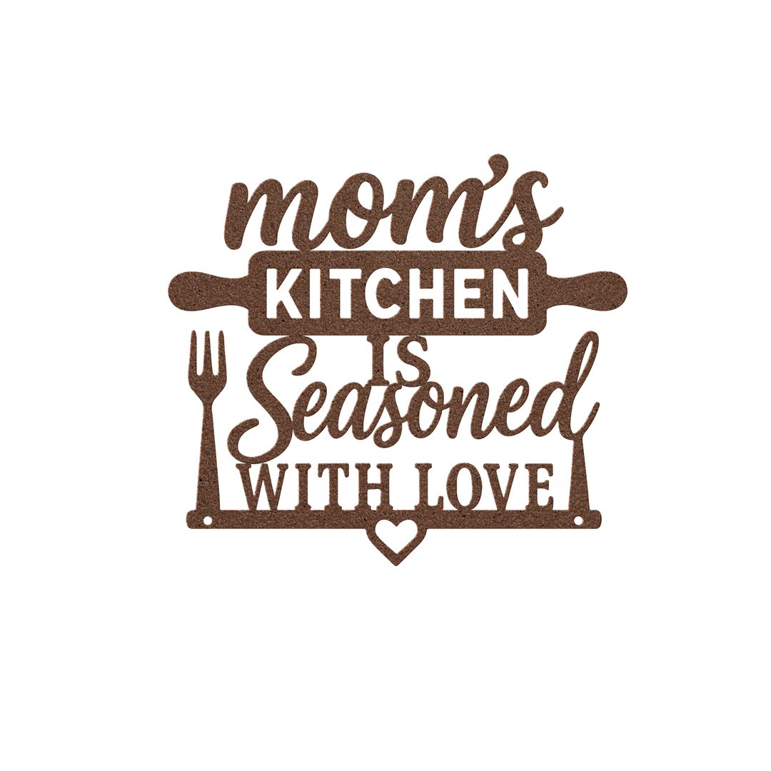 Custom Metal Kitchen Wall Sign - Rustic Home Decor