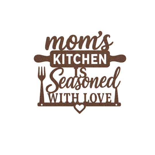 Custom Metal Kitchen Wall Sign - Rustic Home Decor