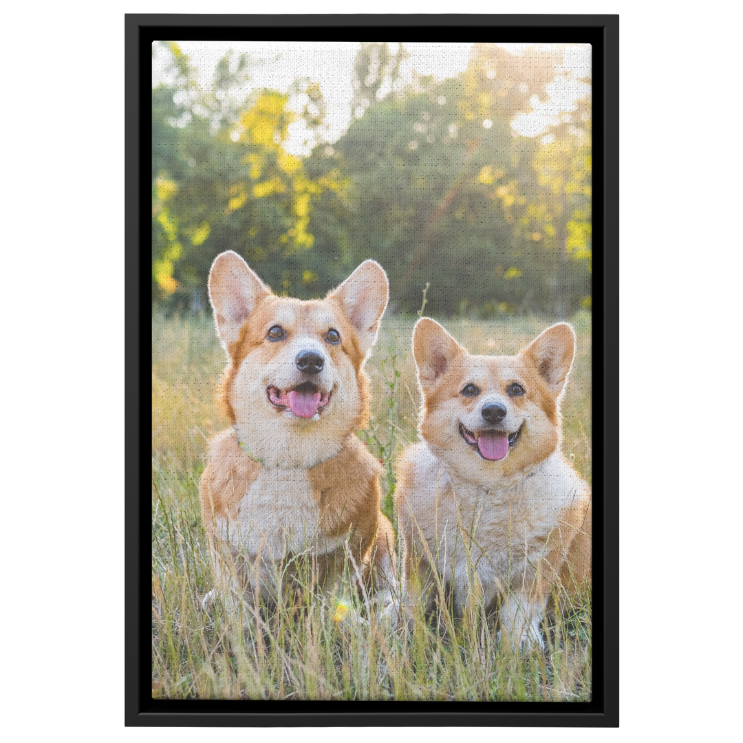 vertical Framed Canvas Portrait