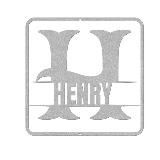 split monogram H PERSONALIZED