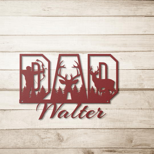Custom Metal Wall Art for Dad - Personalized Gift