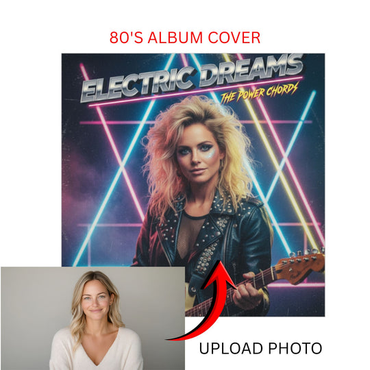 Custom 80s Album Cover Foam Board – Personalized Retro Art