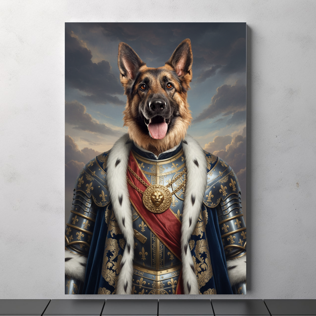 Regal Dog Canvas Art – Noble Pet Portrait
