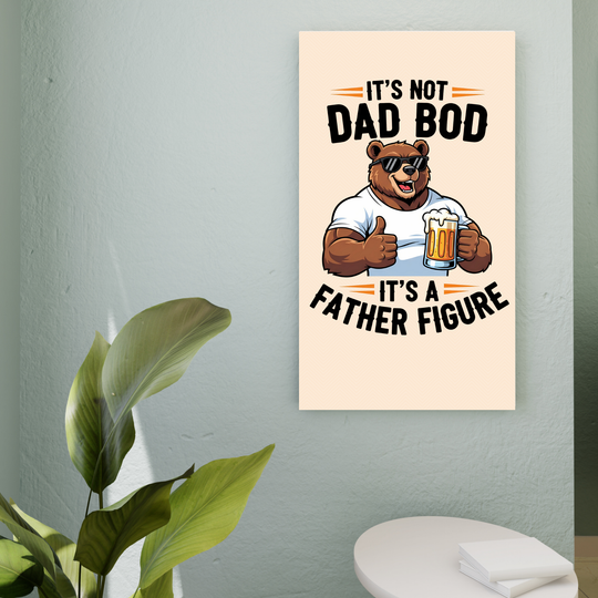 Custom Metal Sign for Dad – Funny Bear Artwork, mancave