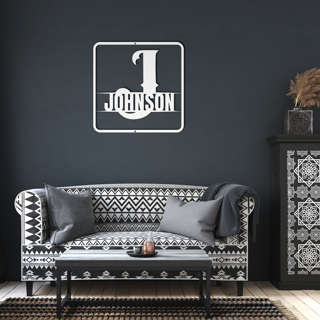 split monogram J PERSONALIZED