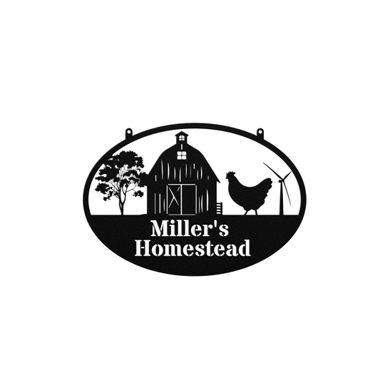 Personalized Farmhouse Metal Wall Art for Country Homes