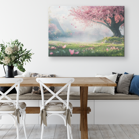 Asian Cherry Blossom Canvas Wall Art Canvas AnywherePOD 24x36