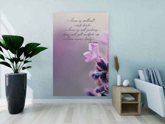 Floral Canvas Art - Inspirational Home Decor Gift
