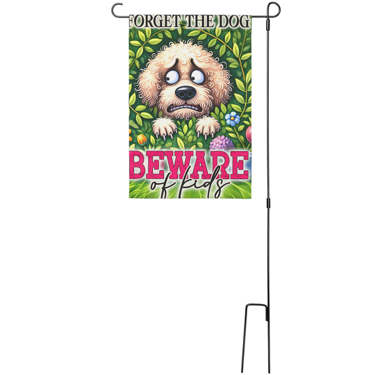 Funny Garden Flag - Beware of Kids,