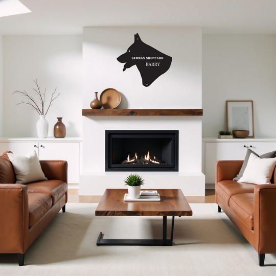 German Shepherd Metal Sign - Personalized Pet Wall Art