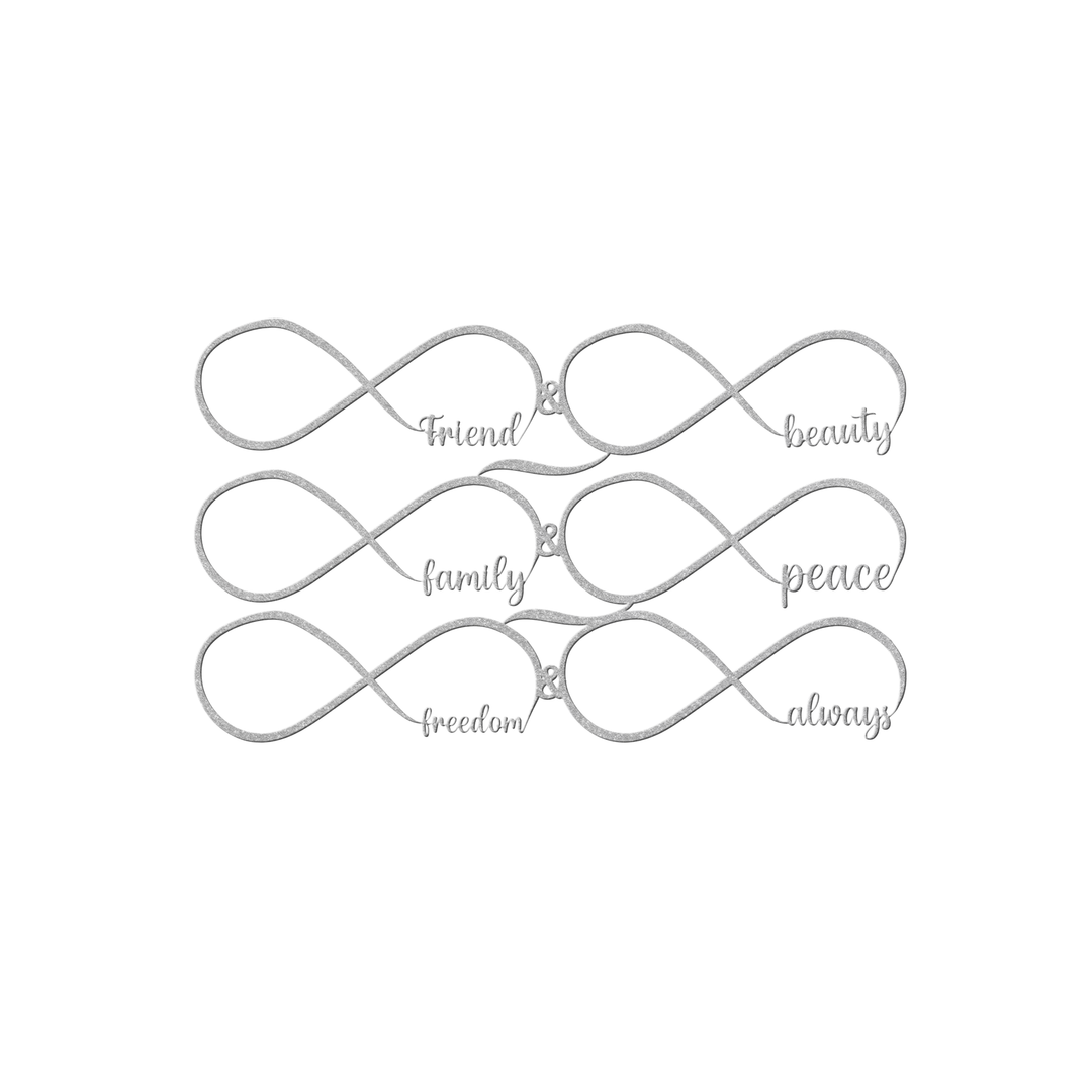 Elegant Infinity Loop Metal Wall Art - Custom Size Decor