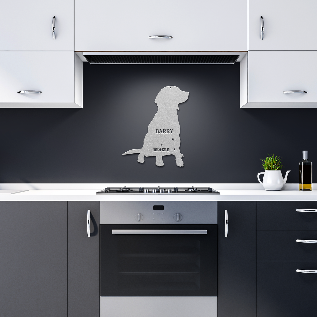 Personalized Beagle Metal Sign - Custom Outdoor Home Decor