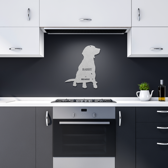 Personalized Beagle Metal Sign - Custom Outdoor Home Decor