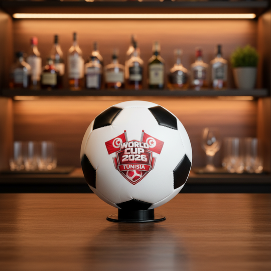 2026 Tunisia Mini Soccer Ball with Display Stand