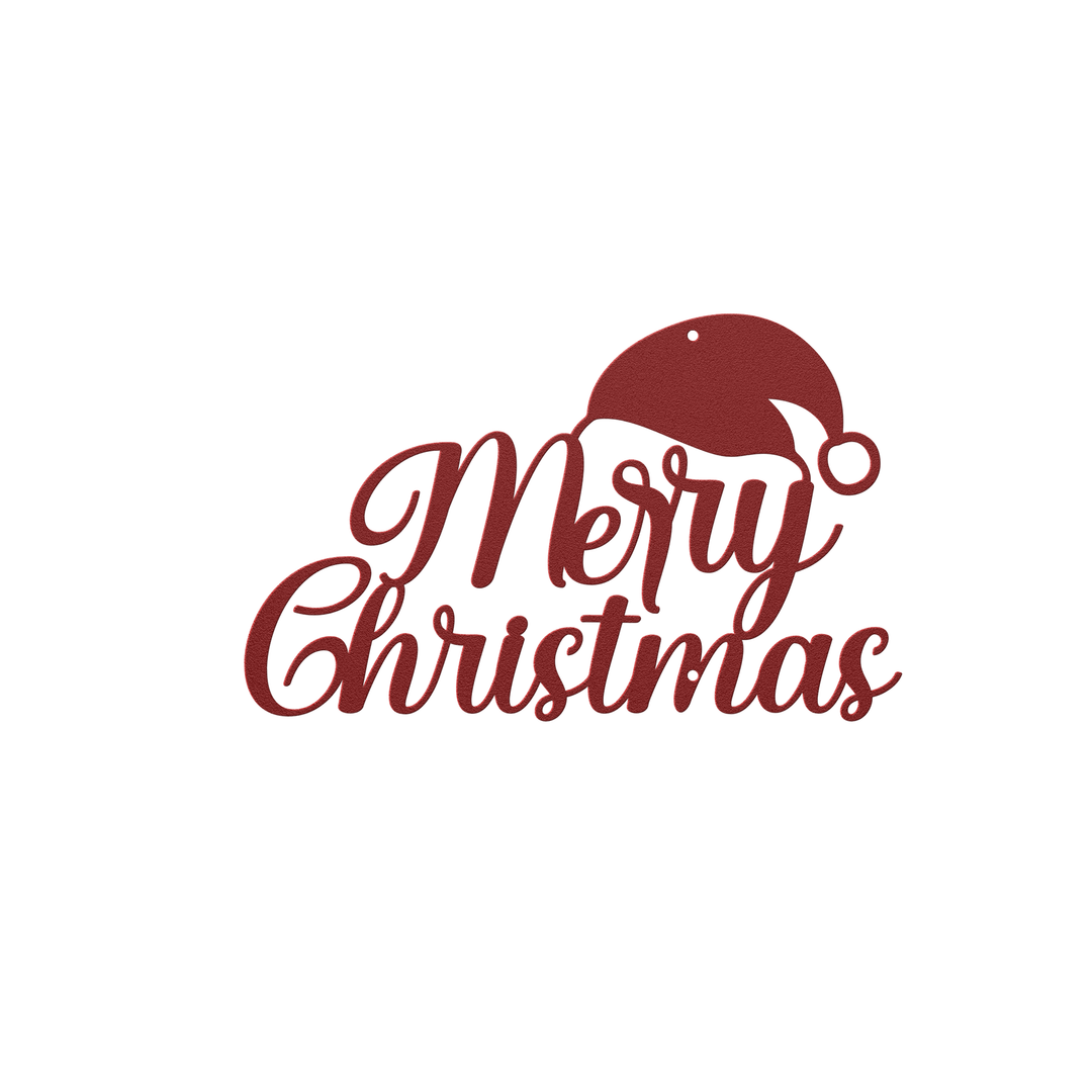 Die-Cut Metal Sign Christmas Decor - Indoor Outdoor