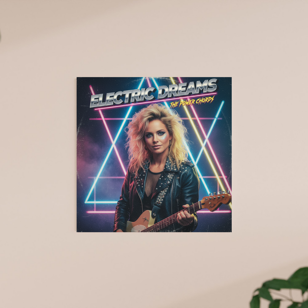 Custom 80s Album Cover Foam Board – Personalized Retro Art