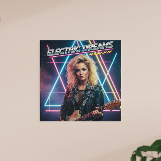 Custom 80s Album Cover Foam Board – Personalized Retro Art