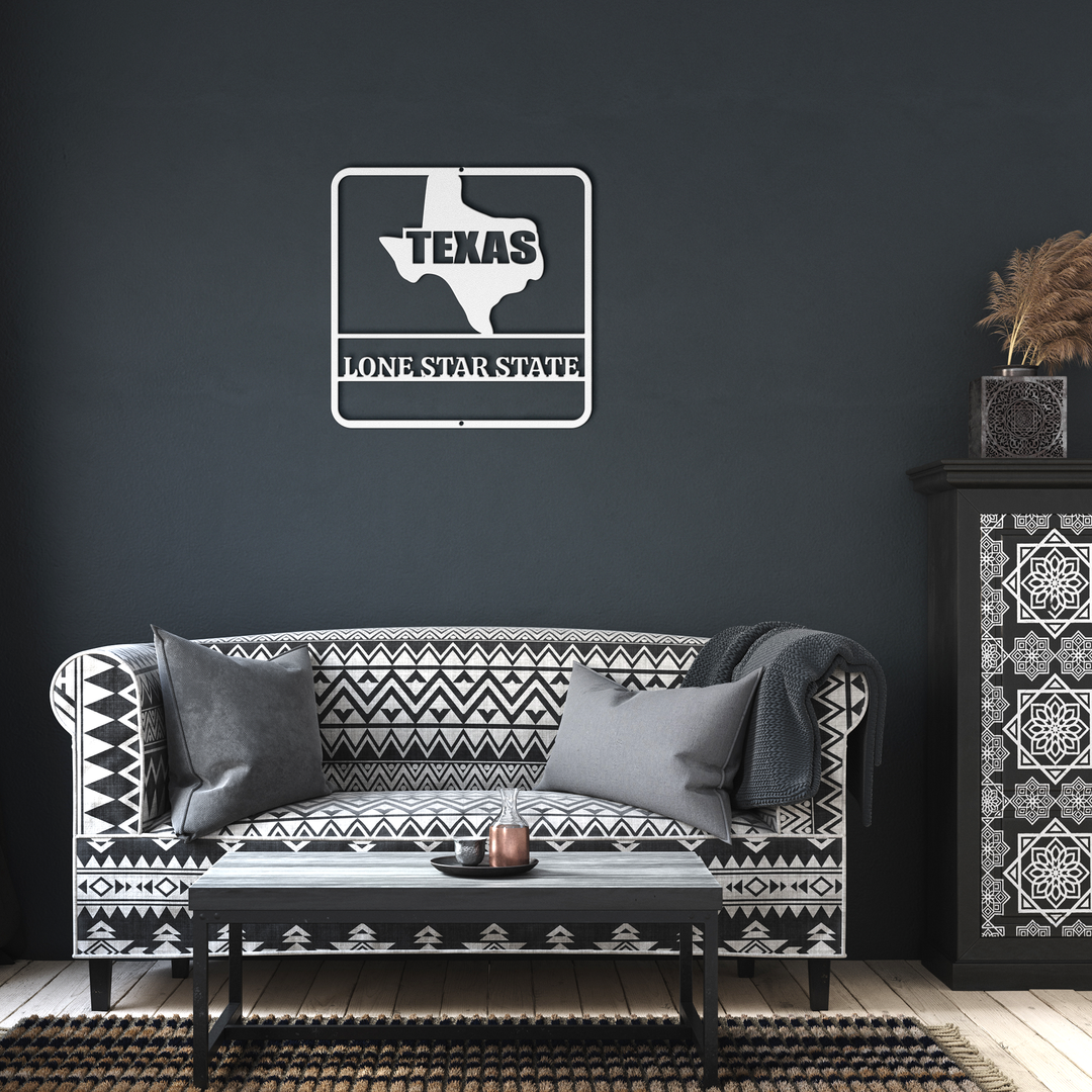 Metal Texas Wall Art - Outdoor Rustic Decor