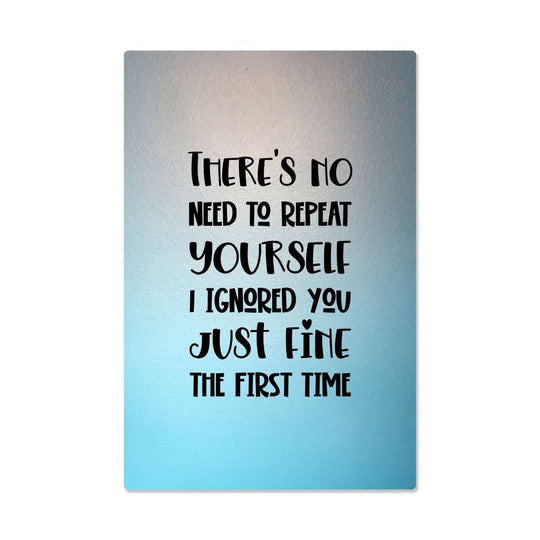 High Gloss Metal Art Print - Custom Aluminum Decor Humorous