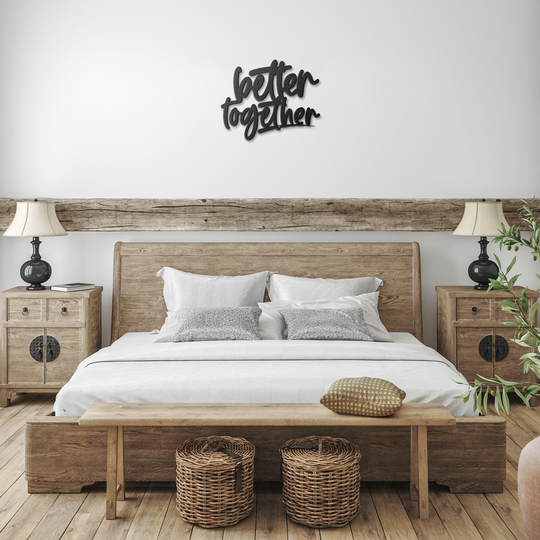 Metal Signs with inspirational saying better together Wall Art AnywherePOD