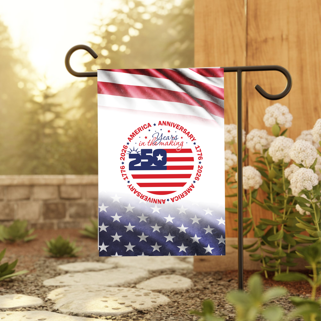 Patriotic Garden Flag - 250th Anniversary American Decor