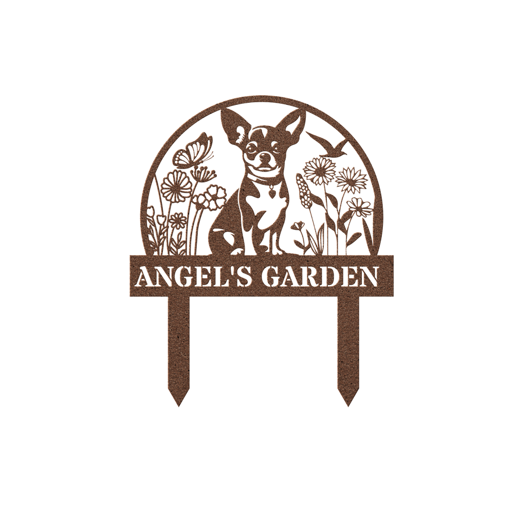 Custom Dog Garden Stake - Personalized Metal Yard Sign
