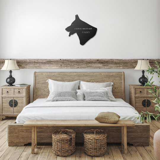 German Shepherd Metal Sign - Personalized Pet Wall Art