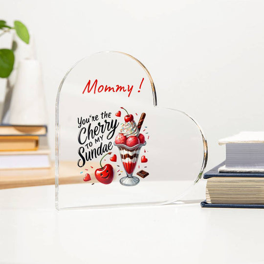 Funny personalized valentine Acrylic Heart Plaque