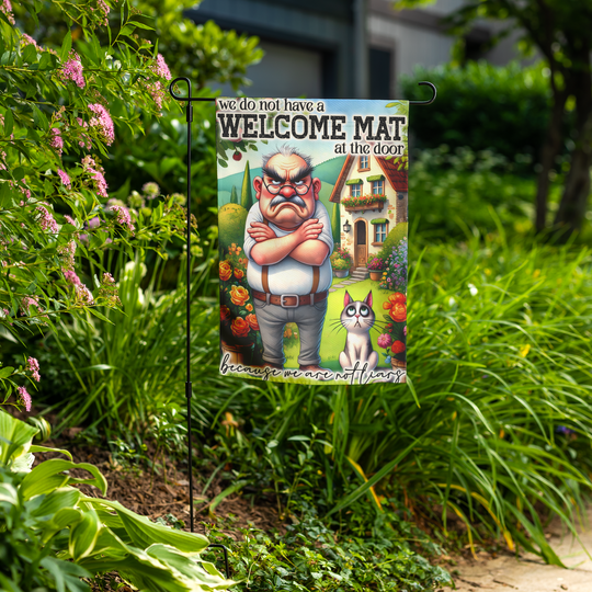 Funny Garden Flag - Quirky Outdoor Decor for Laughs