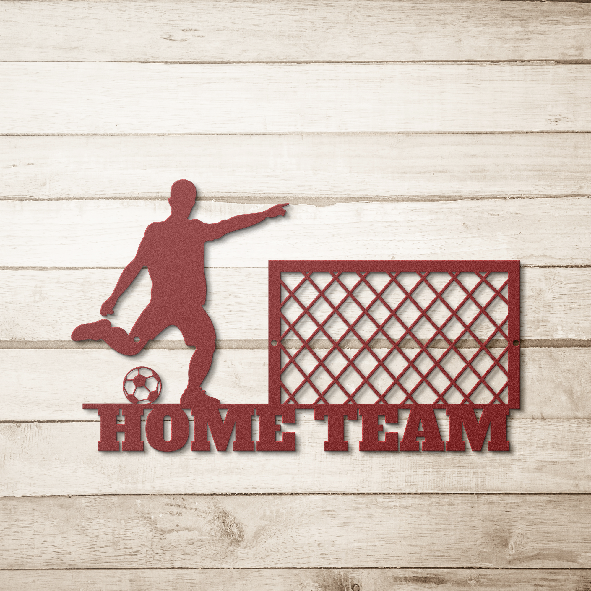 Metal Signs personalized soccer player Wall Art AnywherePOD Red 36 Inch