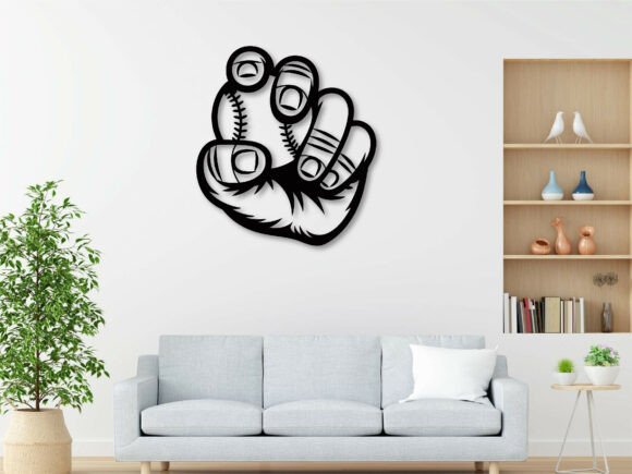 Baseball Wall Art - Metal Sign Decor for Sports Enthusiasts
