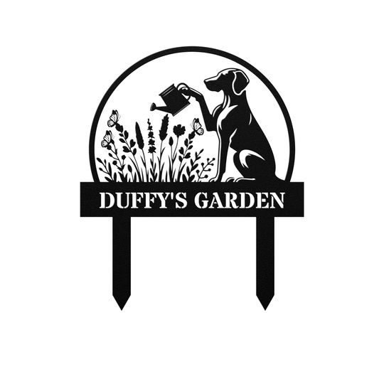 Custom Dog Garden Stake - Personalized Outdoor Decor