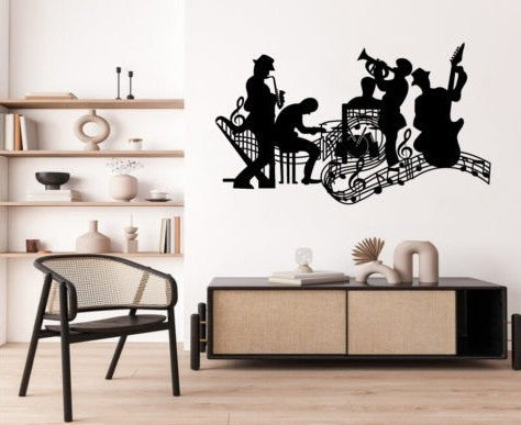 Metal Music Band Wall Art - Jazz Musician Decor